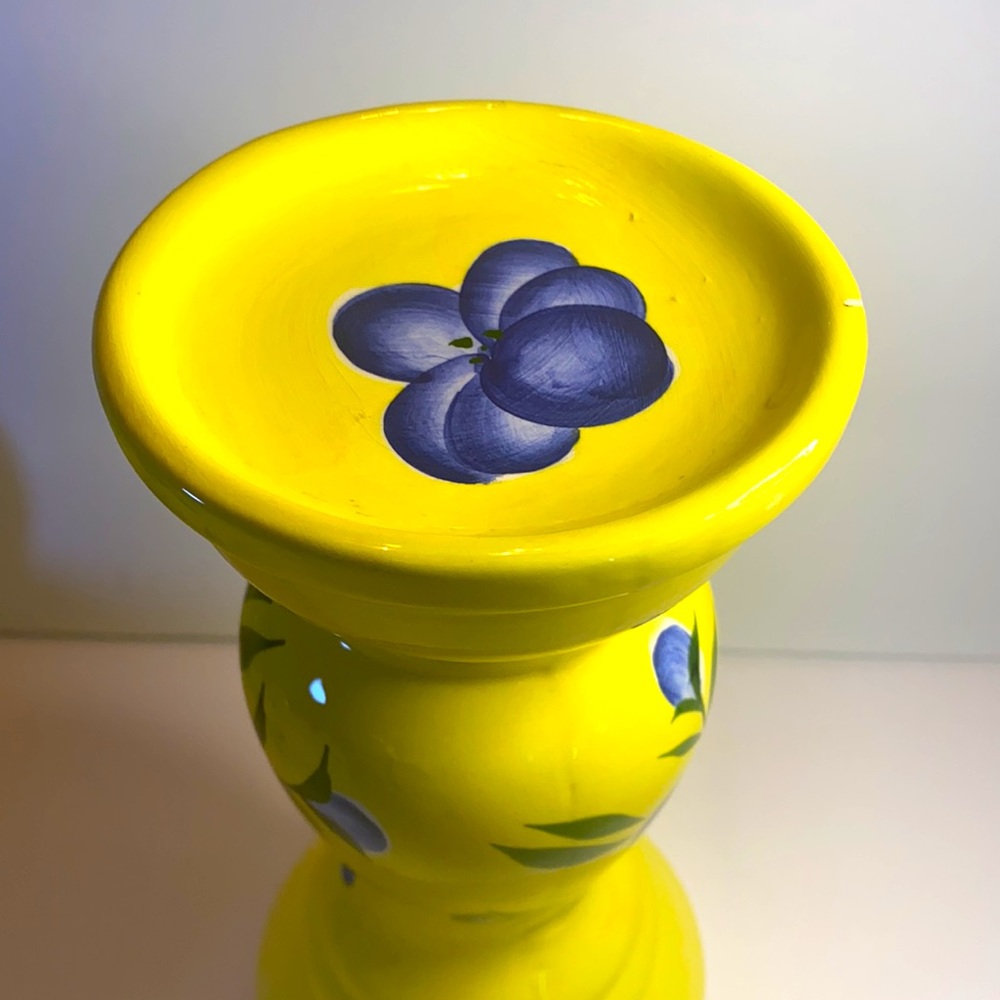 Flower 🌺 Porcelain Two Piece Candle Stands - Picture 7 of 8